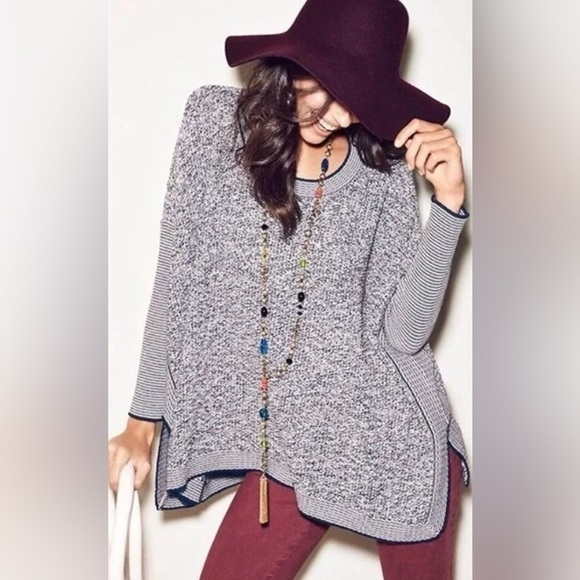 Vintage Cabi Port of Call navy blue oversized boxy sweater size medium - Picture 12 of 13